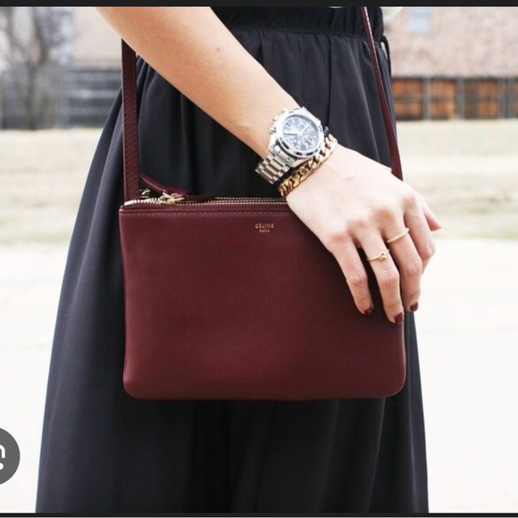 Celine Deep Burgundy Crossbody Bag - Picture 3 of 8